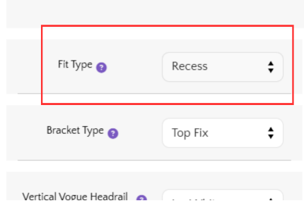 FIT TYPE - RECESS